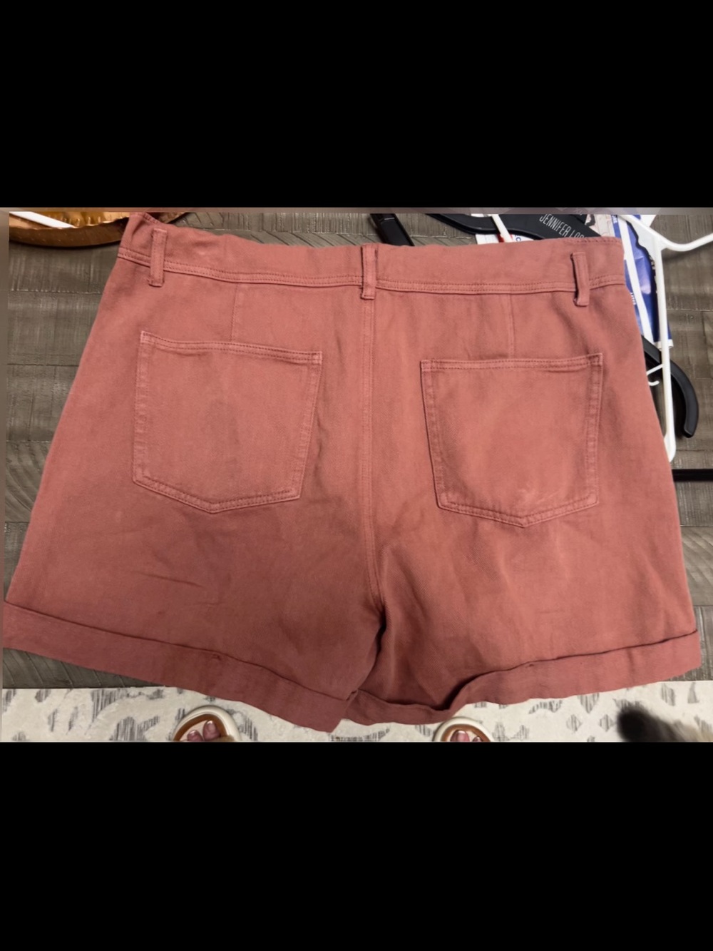 Women's Rose Pink Denim Short-stalls - Picture 6 of 9